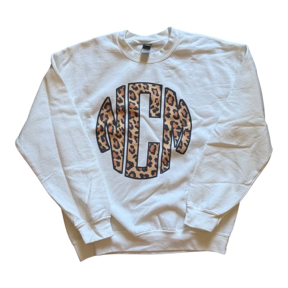 Leopard Print Crewneck Sweater